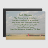 Carte Magnétique Irlande Bénédiction de champs de blé d'or photo (Devant / Derrière)