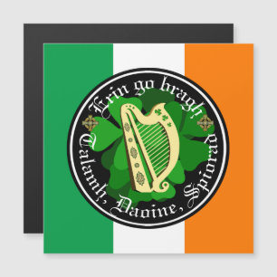 Carte Magnétique Irlande pour toujours/Erin aller bragh/a terre/peu