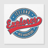 Carte Magnétique Islande explorer l'aventure (Devant)