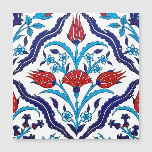 Carte magnétique Iznik Tiles (Devant)