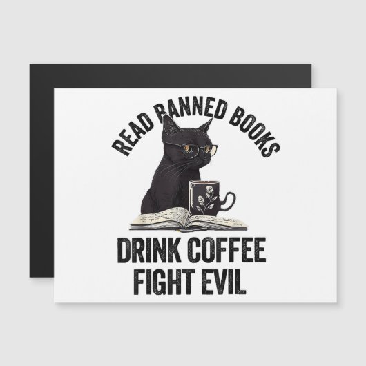 Carte Magnétique J'ai lu Livres Interdits Lover livre Love Love Boo (Devant / Derrière)