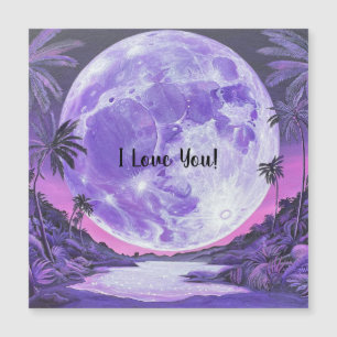 Carte Magnétique J'Aime Ta-Lune-