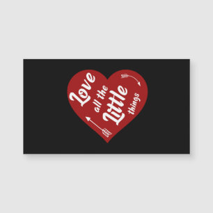 Carte Magnétique J'aime toutes les petites choses design