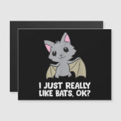 Carte Magnétique J'Aime Vraiment Les Chauves-Chauves-Chauves. (Devant / Derrière)