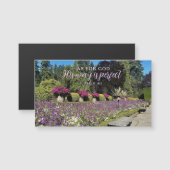 Carte Magnétique Jardins de fleurs La voie de Dieu est parfaite Aim (Devant / Derrière)