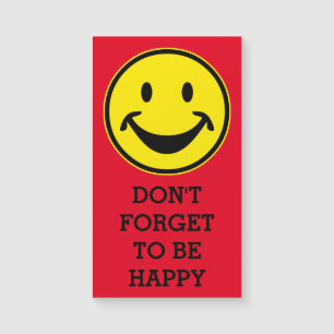 Carte Magnétique Jaune drôle + votre arrière - plan et énonciati