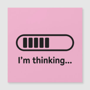 Carte Magnétique Je réfléchis... Barre de progression rose Minimali