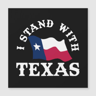 Carte Magnétique Je suis avec le Texas