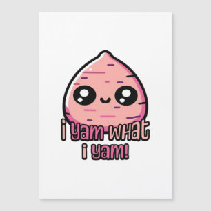 Carte Magnétique Je suis ce que je suis ! Mignon jeu de mots sur l'