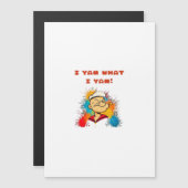 Carte Magnétique Je suis ce que je suis Sloth Classique Tendance (Devant / Derrière)