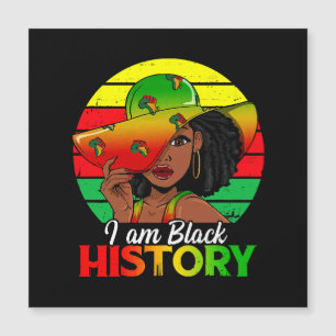 Carte Magnétique Je suis l'histoire noire Afrique Amérique