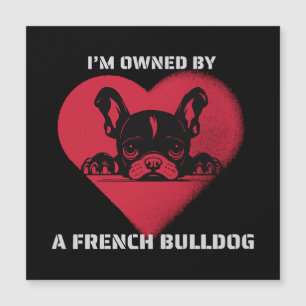 Carte Magnétique Je suis possédé par un bouledogue français