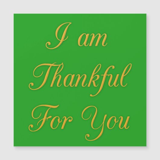 Carte Magnétique Je vous remercie (Devant)