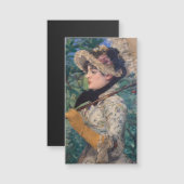Carte Magnétique Jeanne (Printemps) Par Édouard Manet (Devant / Derrière)