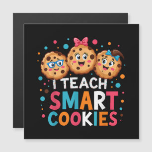 Carte Magnétique J'enseigne aux cookies intelligents professeur de