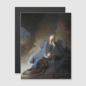 Carte Magnétique Jeremiah Lamenting sur la chute de Jérusalem, Remb (Devant / Derrière)