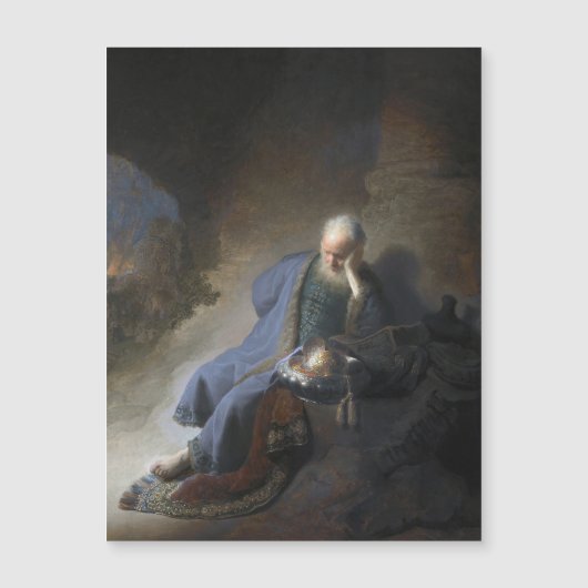 Carte Magnétique Jeremiah Lamenting sur la chute de Jérusalem, Remb (Devant)