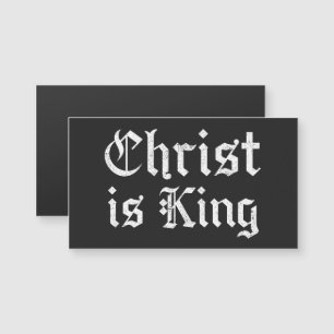 Carte Magnétique Jésus-Christ est Roi Gothique Art Grunge Blacklett