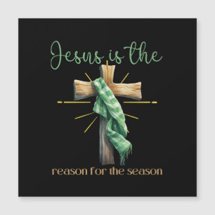 Carte Magnétique Jésus est la raison de la saison Noël Jésus