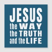 Carte Magnétique Jésus la façon dont la vérité et la vie (Devant)