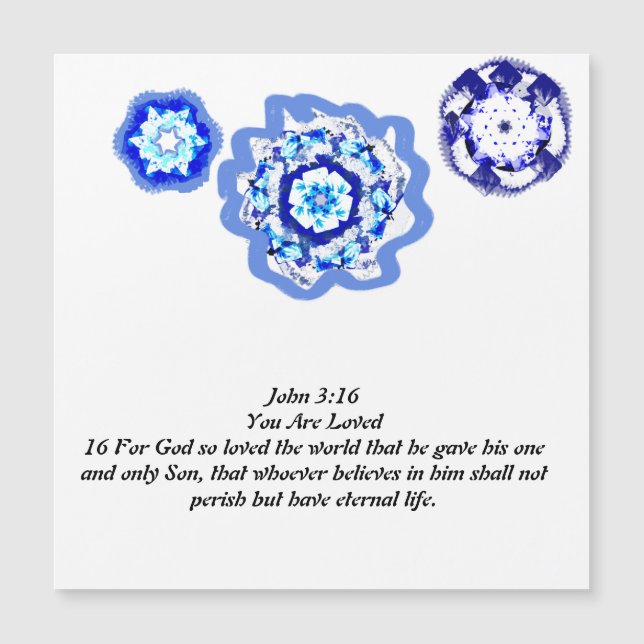 Carte Magnétique Jésus nous aime (Devant)