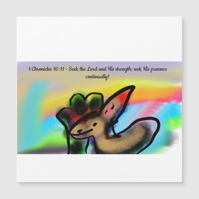 Carte Magnétique Jesus strength  (Devant)