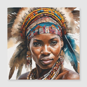 Carte Magnétique Jeu de peinture aquarelle, caractère hyper réalist