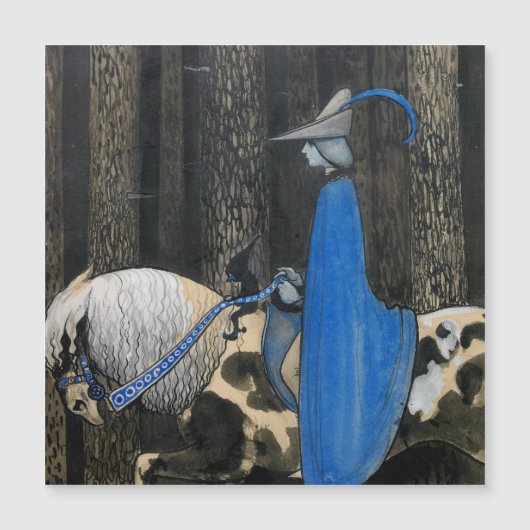 Carte magnétique John Bauer The Blue Cloak Circa 1 (Devant)