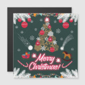 Carte Magnétique Joie Éternelle de Noël (Devant / Derrière)