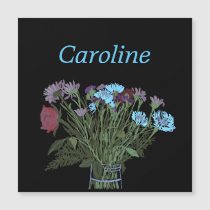 Carte Magnétique Joli Bouquet De Fleur De Printemps Coloré Pour Ell