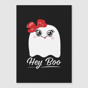 Carte Magnétique Joli design Hey Boo Halloween