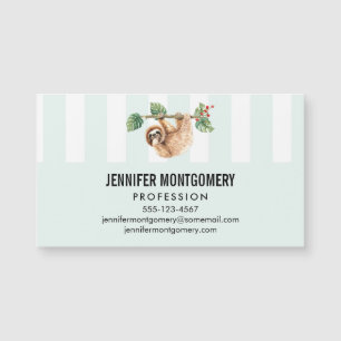 Carte Magnétique Joli fentes accroché à l'aquarelle vers le bas