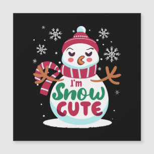 Carte Magnétique Joli Noël ! Embrassez le charme hivernal de Noël