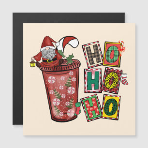 Carte Magnétique Jolie Scandinave Santa Claus Gnome - Coupe de Noël