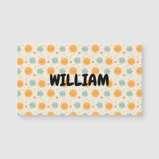 Carte Magnétique Jouer Boho Sun (Devant)