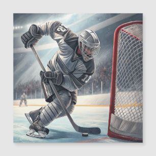 Carte Magnétique Joueur de hockey