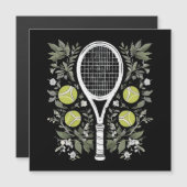 Carte Magnétique Joueuse de tennis (Devant / Derrière)