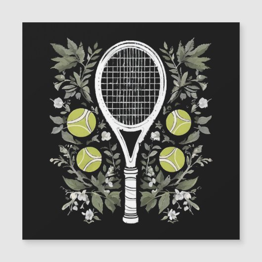 Carte Magnétique Joueuse de tennis (Devant)