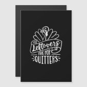 Carte Magnétique Jour D'Action De Grâce Drôle Drôle Les Restes De C (Devant / Derrière)