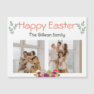 Carte Magnétique jour de Pâques, heureux de Pâques à la famille deu