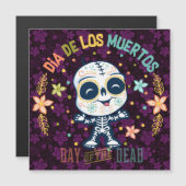 Carte Magnétique Jour des morts (Devant / Derrière)
