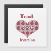 Carte Magnétique Journée d'appréciation de l'enseignant (Devant / Derrière)