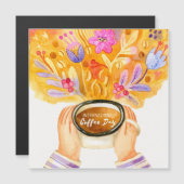 Carte Magnétique Journée internationale du café (Devant / Derrière)