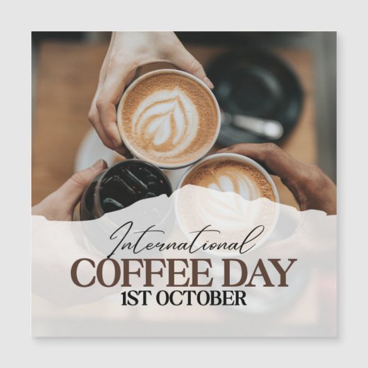 Carte Magnétique Journée internationale du café+ (Devant)