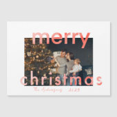 Carte Magnétique Joyeuse aquarelle de Noël (Devant)