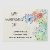Carte Magnétique Joyeuse fête des grands-parents, salutation magnét (Devant)