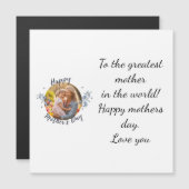 Carte Magnétique Joyeuse fête des mères (Devant / Derrière)