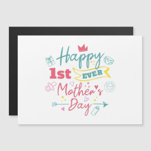 Carte Magnétique Joyeuse première journée des mères pour la fille