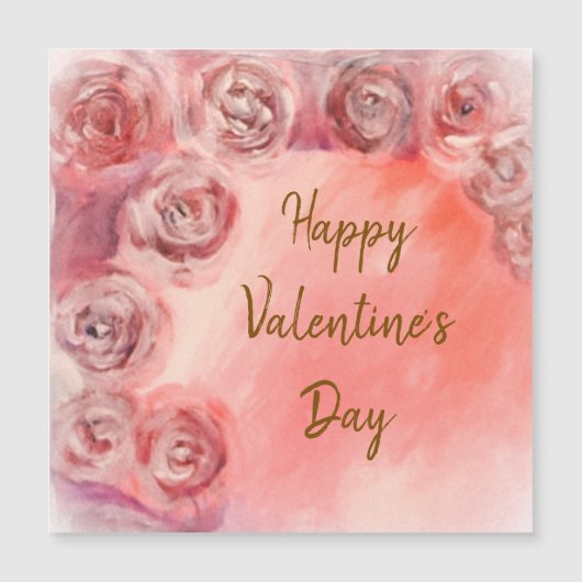 Carte Magnétique Joyeuse Saint-Valentin (Devant)