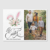 Carte Magnétique Joyeuse typographie de Pâques (Devant)